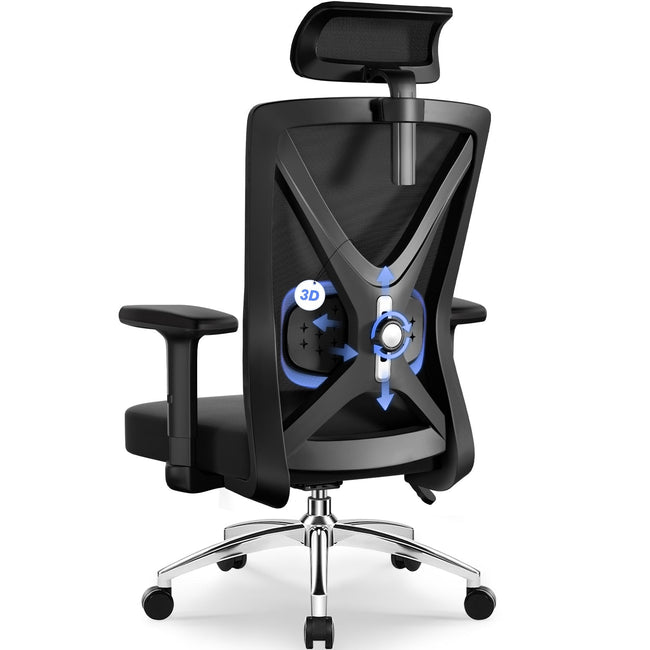 Bürostuhl Bürostuhl, Ergonomischer Schreibtischstuhl, Drehstuhl, Chefsessel Hover Image