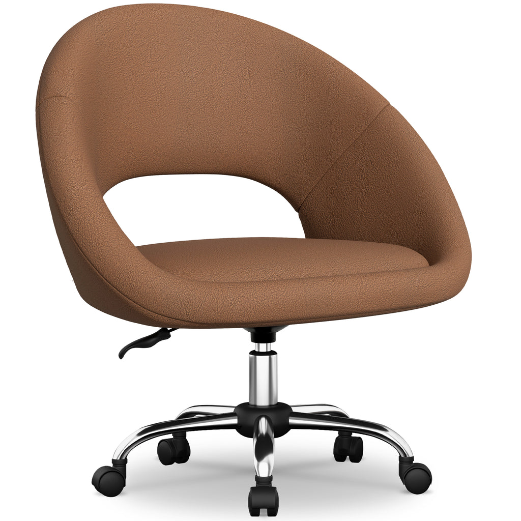 Bürostuhl Schminkstuhl,Homeoffice Stuhl mit Armlehnen,Drehstuhl mit Rrollen