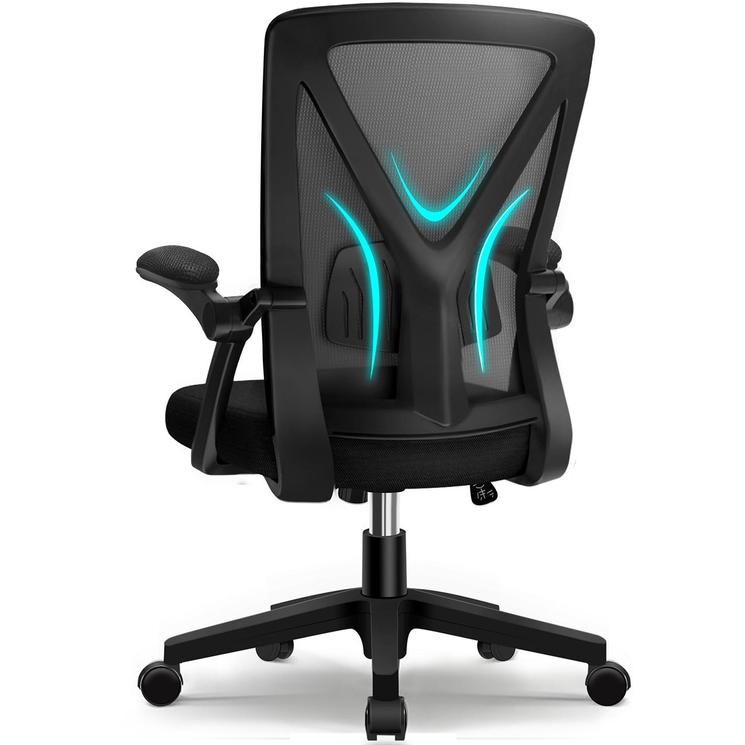 Bürostuhl Bürostuhl mit klappbaren Armlehnen,Ergonomischer Bürostuhl
