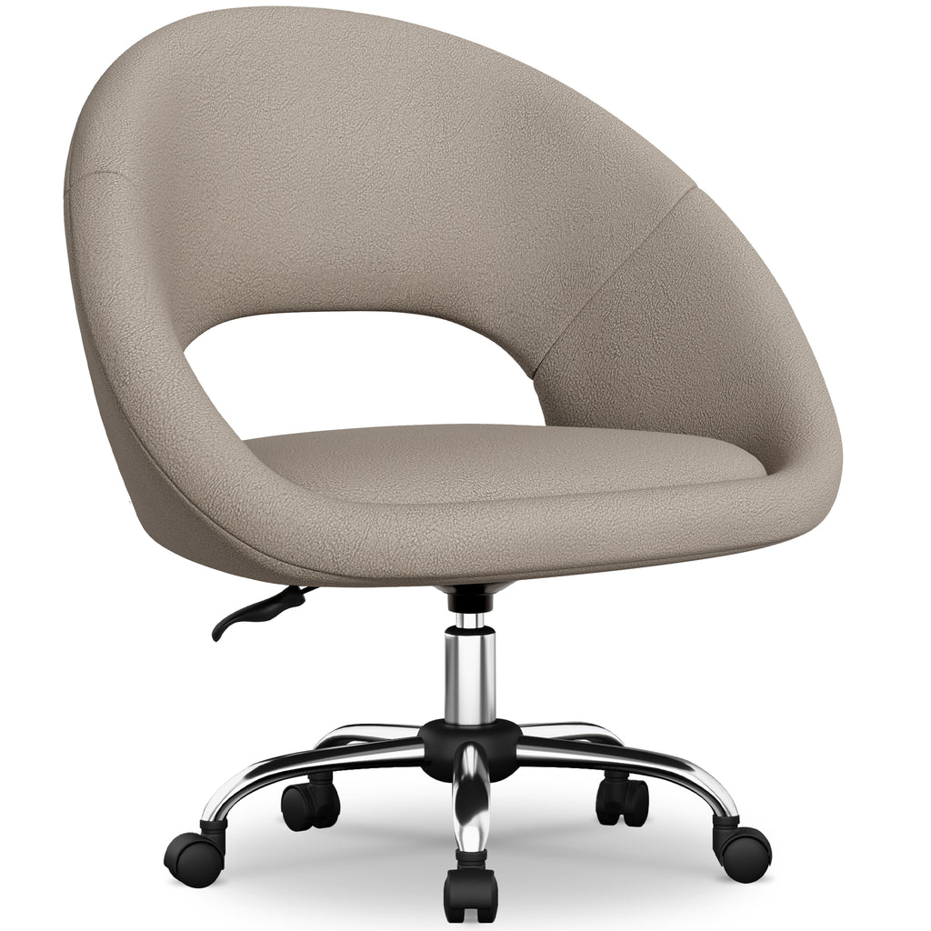 Bürostuhl Schminkstuhl,Homeoffice Stuhl mit Armlehnen,Drehstuhl mit Rrollen
