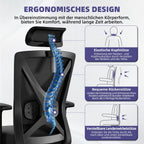 Bürostuhl Bürostuhl, Ergonomischer Schreibtischstuhl, Drehstuhl, Chefsessel