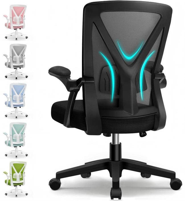 Bürostuhl Bürostuhl mit klappbaren Armlehnen,Ergonomischer Bürostuhl Hover Image