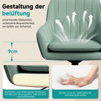 Bürostuhl Homeoffice Stuhl,Schminkstuhl mit Armlehnen und Rollen
