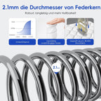 Taschenfederkernmatratze Matratze mit Spannbettlaken, orthopädische 7-Zonen Federkernmatratze