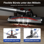 Akku-Hand-und Stielstaubsauger Akku Staubsauger, 55000Pa Kabelloser Staubsauger,Akku-Stielstaubsauger