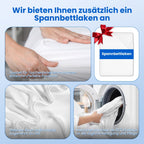 Taschenfederkernmatratze Matratze mit Spannbettlaken, orthopädische 7-Zonen Federkernmatratze