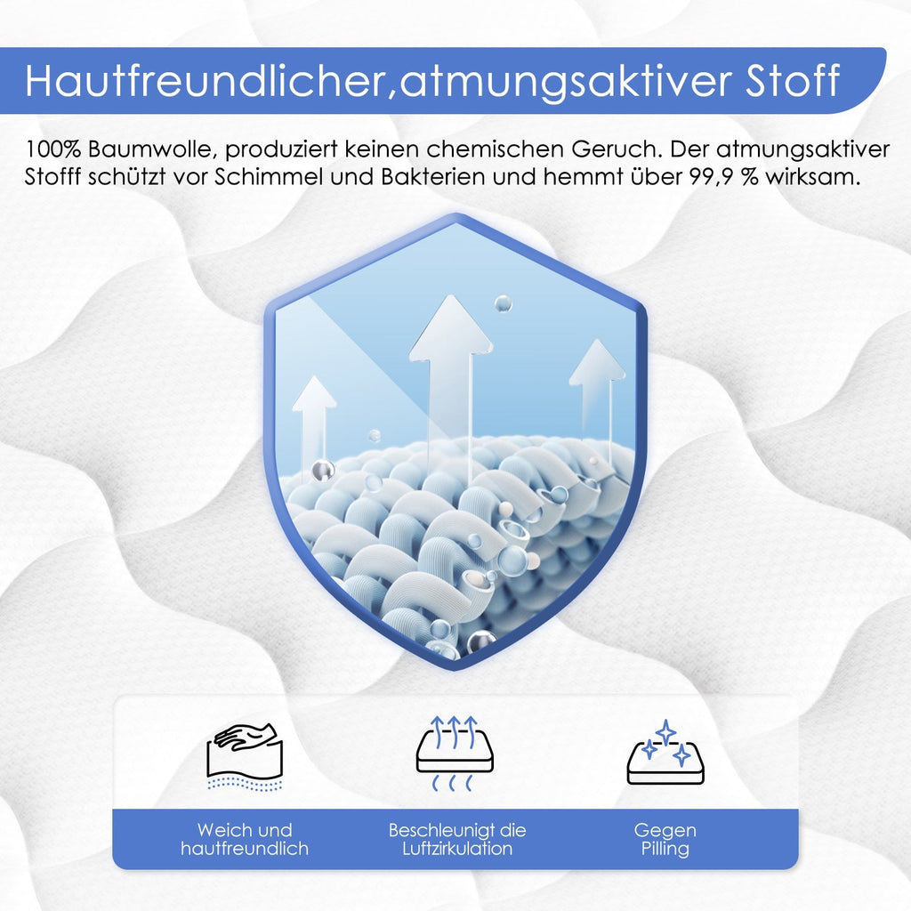 Taschenfederkernmatratze Matratze 7-Zonen Federkernmatratze H3 orthopädische matratze