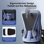Bürostuhl Ergonomischer Bürostuhl mit klappbaren Armlehnen und Rückenlehnen