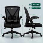Bürostuhl Bürostuhl mit klappbaren Armlehnen,Ergonomischer Bürostuhl