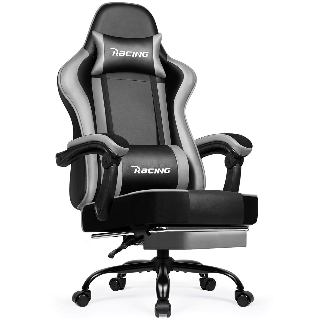 Gaming-Stuhl Gaming Stuhl mit Einteiligen Armlehnen und Ausziehbarem Fußstütze