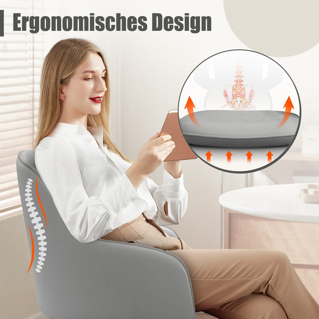 Bürostuhl Homeoffice Stuhl,Schminkstuhl mit Armlehnen,Drehstuhl mit Rrollen Main Image