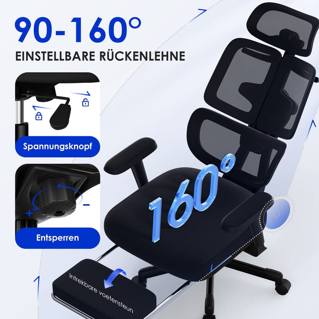Bürostuhl Bürostuhl, Chefsessel, ergonomischer Schreibtischstuhl, atmungsaktiv Main Image