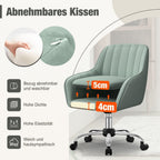 Bürostuhl Homeoffice Stuhl,Schminkstuhl mit Armlehnen,Drehstuhl mit Rrollen