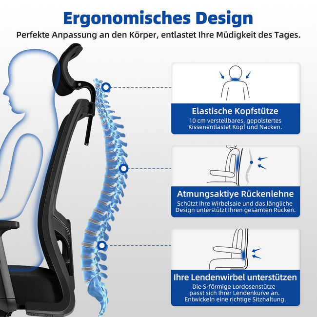 Bürostuhl Bürostuhl, Chefsessel, Ergonomischer Schreibtischstuhl, Computerstuhl Main Image